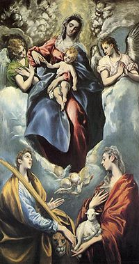 El Greco Virgin with Saints Agnes and Martina.jpg