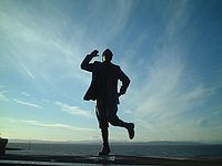 Eric Morecambe, Morecambe Bay and the Lake District hills - geograph.org.uk - 3737.jpg