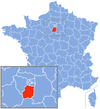Localización de Essonne en Francia