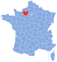 Localización de Eure en Francia
