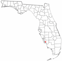 Ubicación de Cape Coral en el estado de Florida