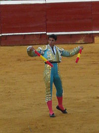 Fran Rivera en las fiestas Colombinas 2008 en Huelva (España) como banderillero.JPG