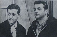 Gerardo (derecha), junto a su hermano Hugo Sofovich (izquierda) en 1970