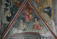 IMG 6116 - MI - Sant'Eustorgio - Michelino da Besozzo, Evangelista Matteo e santi -1440- - Foto Giovanni Dall'Orto - 1-Mar-2007.jpg