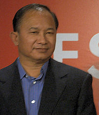 John Woo en el Festival de Cine de Cannes de 2005