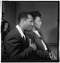 Josh White and Mary Lou Williams, ca October 1947 (Gottlieb 09191).jpg