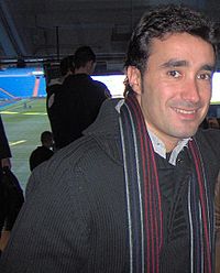 Juanma Castaño en el Estadio Santiago Bernabéu