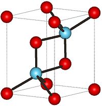 Estructura del óxido de lantano (III)