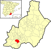 Situación de Felix en la provincia de Almería