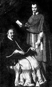 Ludovisi de pie, con el Papa Gregorio XV.