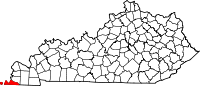 Situación del condado en KentuckySituación de Kentucky en EE. UU.