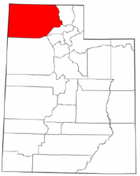 Map of Utah highlighting Box Elder County.png