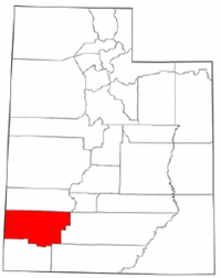 Map of Utah highlighting Iron County.png