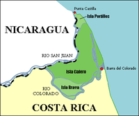 Mapa de Islas Calero, Brava y Portillos, Costa Rica.png