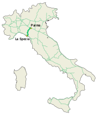 Mappa autostrada A15 Italia.svg