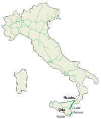 Mappa autostrada A18 Italia.svg