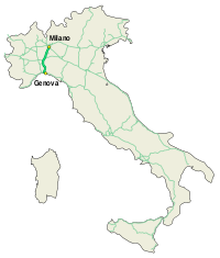 Mappa autostrada A7 Italia.svg