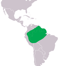 Distribución grográfica del caimán de Cuvier