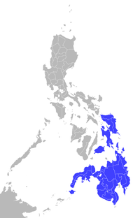 Área de distribución de Tarsius syrichta.