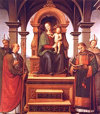 Pietro Perugino Virgin Mary and Saints.JPG