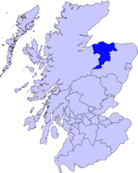 Localización de Moray en Escocia.