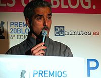 Sergio Pazos en los Premios 20Blogs 2009