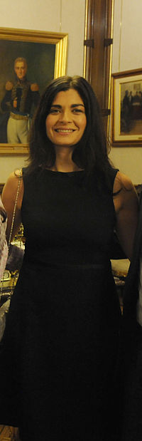 Soledad en la Casa Rosada el 18 de marzo de 2010, durante la recepción del equipo de El secreto de sus ojos.