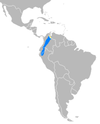 Distribución del Tapirus pichaque
