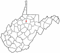 Localización en el estado de Virginia Occidental