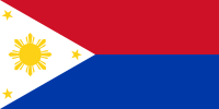 Bandera de {{{Artículo}}}Filipinas en estado de guerra