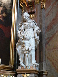 Wien Peterskirche Figur Elisabeth.jpg