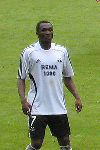 Yssouf Koné en el partido Rosenborg - FK Ekranas (13-07-2008)