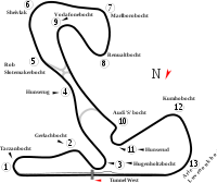 Mapa del circuito de Zandvoort - Trazado Actual