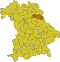Ubicación de Landkreis Neustadt an der Waldnaab