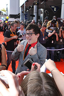 Charles durante la entrega de los premios australianos Nickelodeon Kid's Choice en octubre del 2011.