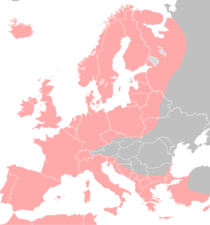 distribución natural por lo ríos de Europa