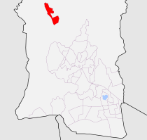 El Cortijuelo-Junta de los Caminos locator map.svg