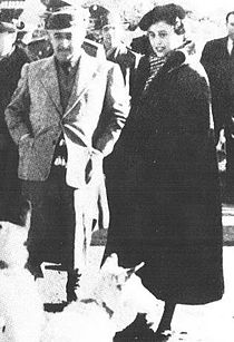 Francisco Franco with his Wife Carmen Polo.JPG