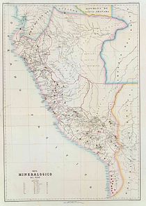 Mapa del Perú1865