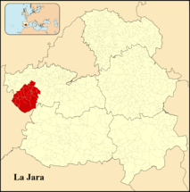 Situación dentro de Castilla-La Mancha.