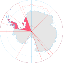 Ubicación de Territorio Antártico Británico