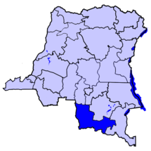 Ubicación de Lualaba (provincia)