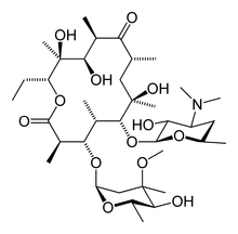 Eritromicina chemical structure