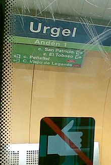 Estación de Urgel (metro de Madrid).JPG