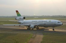 Ghana Airways DC-10-30 9G-ANB DUS 2003-8-7 2.png