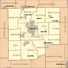 Map of Bartholomew County, Indiana.svg