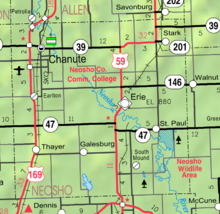 Map of Neosho Co, Ks, USA.png