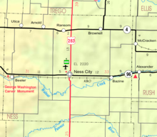 Map of Ness Co, Ks, USA.png