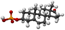 Sulfato de dehidroepiandrosterona3D.png