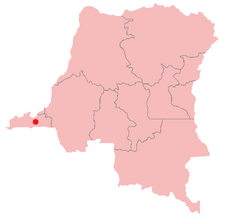Localización de Mbanza-Ngungu dentro de la República Democrática del Congo